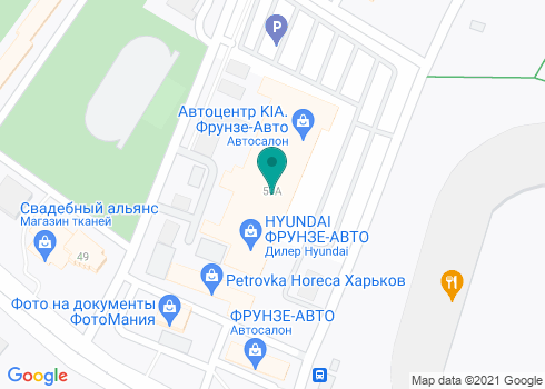 Фрунзе-авто HYUNDAI на карте Фрунзе-авто HYUNDAI на карте