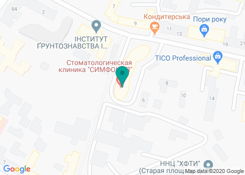 Стоматологическая клиника «Симфония» на карте