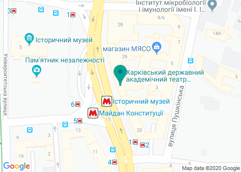 Харьковский Государственный Академический Театр Кукол им. В.А. Афанасьева на карте