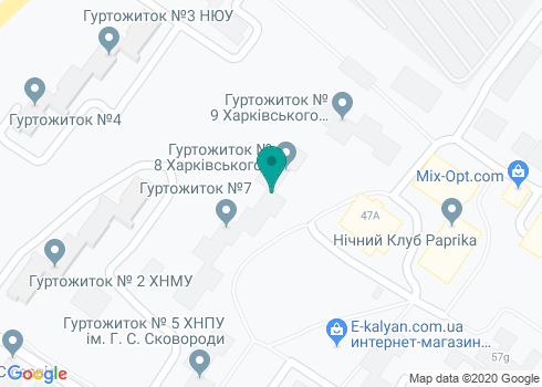 Общежитие № 9, Харьковский Национальный Университет им. Каразина (ХНУ) на карте Общежитие № 9, Харьковский Национальный Университет им. Каразина (ХНУ) на карте