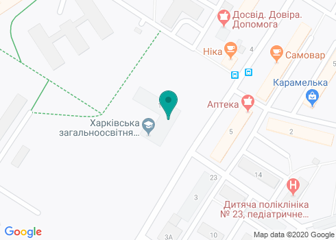 Общеобразовательная школа І-ІІІ ступеней № 100 им. Макаренко на карте Общеобразовательная школа І-ІІІ ступеней № 100 им. Макаренко на карте