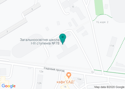 Общеобразовательная школа I - III ступеней № 78 на карте Общеобразовательная школа I - III ступеней № 78 на карте