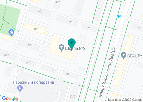 Общеобразовательная школа I - III ступеней № 2 на карте Общеобразовательная школа I - III ступеней № 2 на карте