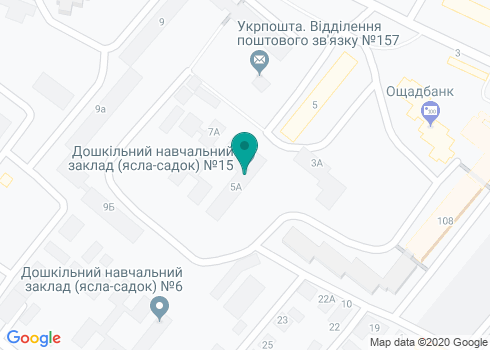 Детский сад № 15 (ясли-сад) комбинированного типа на карте Детский сад № 15 (ясли-сад) комбинированного типа на карте