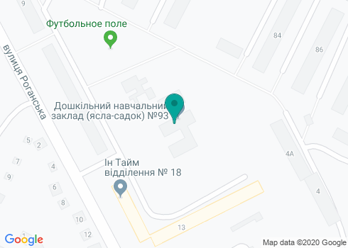 Детский сад № 93 (ясли-сад) на карте Детский сад № 93 (ясли-сад) на карте