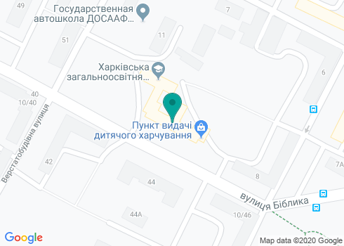 Общеобразовательная школа I - III ступеней № 104 на карте Общеобразовательная школа I - III ступеней № 104 на карте