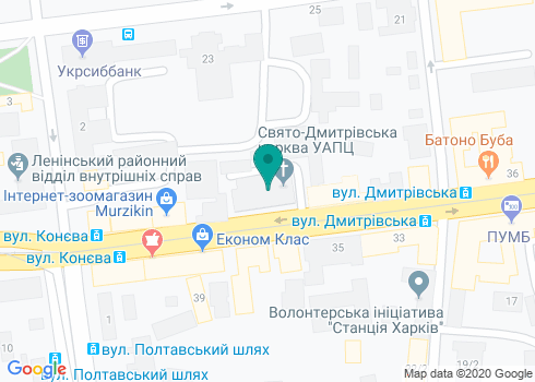 Религиозная община Свято-Дмитриевская (Украинская Автокефальная Православная Церковь) на карте Религиозная община Свято-Дмитриевская (Украинская Автокефальная Православная Церковь) на карте