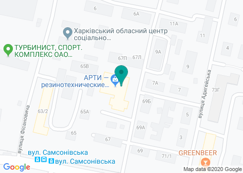 ООО «Арти» - Ассортимент резино-технических изделий на карте ООО «Арти» - Ассортимент резино-технических изделий на карте