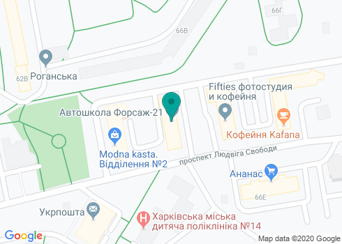 Автошкола «Форсаж 21» на карте Автошкола «Форсаж 21» на карте