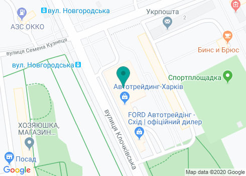 Компания «Автотрейдинг-Харьков» (Автосалон «Ford») на карте Компания «Автотрейдинг-Харьков» (Автосалон «Ford») на карте
