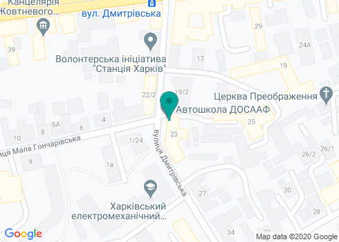 Автошкола «Октябрьский учебный спортивно-технический центр ОСО Украины г. Харькова» на карте Автошкола «Октябрьский учебный спортивно-технический центр ОСО Украины г. Харькова» на карте