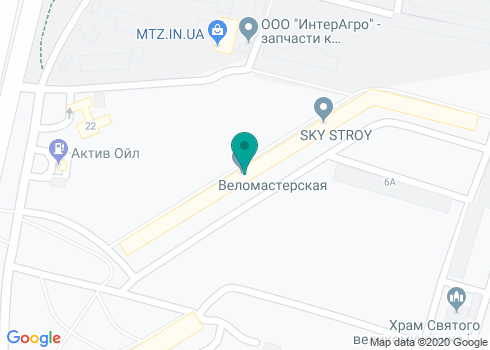 Станция технического обслуживания СТО «Победа» на Танкопии на карте