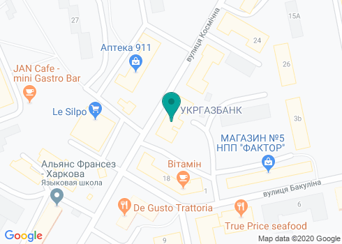Банк «Укргазбанк», Отделение №270/20 на карте