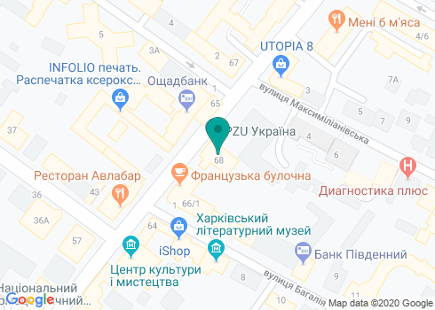Банк «Правэкс-Банк», Харьковская областная дирекция на карте Банк «Правэкс-Банк», Харьковская областная дирекция на карте