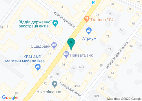 Банк «Правэкс-Банк», Отделение На Сумской на карте Банк «Правэкс-Банк», Отделение На Сумской на карте
