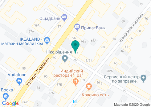 ПАО «КБ «Крещатик» (Банк Хрещатик), Харьковское Региональное отделение на карте ПАО «КБ «Крещатик» (Банк Хрещатик), Харьковское Региональное отделение на карте