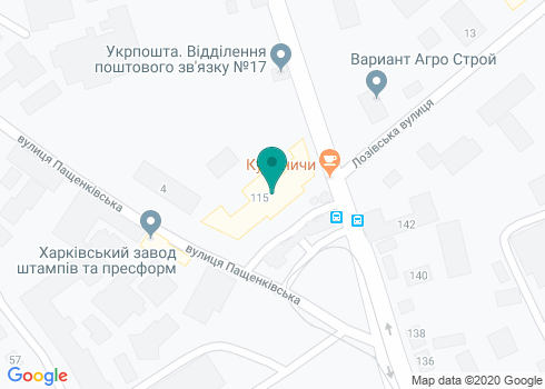 АО «Регион-Банк», Харьковское отделение №1 на карте АО «Регион-Банк», Харьковское отделение №1 на карте