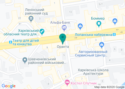 Банк «Финансовая Инициатива», Харьковское отделение № 4 на карте Банк «Финансовая Инициатива», Харьковское отделение № 4 на карте