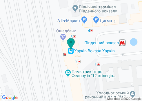 АО «Экспресс-Банк», Железнодорожное отделение на карте АО «Экспресс-Банк», Железнодорожное отделение на карте