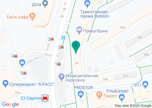 ПАО «Юнекс Банк», Харьковское отделение №2 на карте ПАО «Юнекс Банк», Харьковское отделение №2 на карте