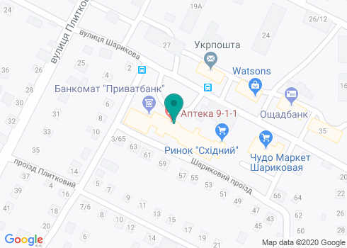 Банкомат ПриватБанк на карте