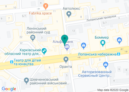 Управление государственной службы охраны при ГУМВД Украины в Харьковской области (Областное управление ГСО) на карте
