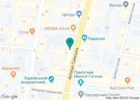 Харьковская областная охрана на карте Харьковская областная охрана на карте