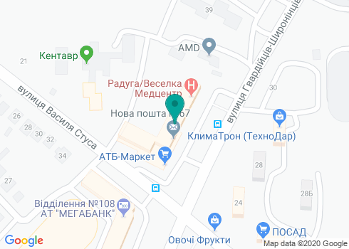 Частный нотариус Голик Светлана Витальевна на карте