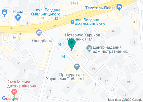 Частный нотариус Олейник Людмила Михайловна на карте