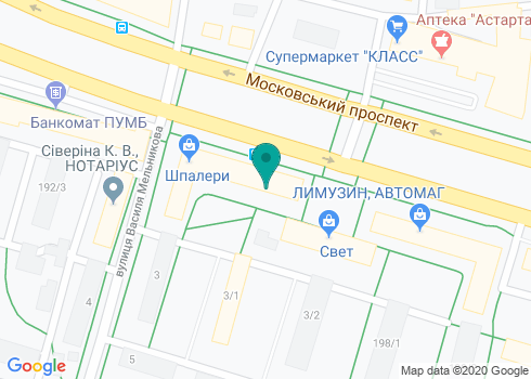 Частный нотариус Крыжановская Валерия Николаевна на карте