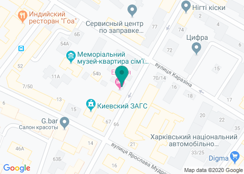 Частный нотариус Тарасова Юлия Петровна на карте Частный нотариус Тарасова Юлия Петровна на карте
