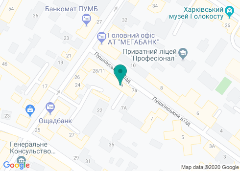Частный нотариус Ященко Яна Юрьевна на карте Частный нотариус Ященко Яна Юрьевна на карте