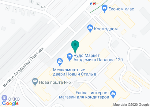 Сеть супермаркетов «Планета красоты - Золингер» на Академика Павлова на карте