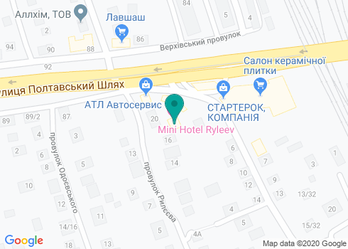 Русская баня «На Рылеева» на карте