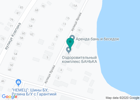 Баня «Валентина» на карте Баня «Валентина» на карте