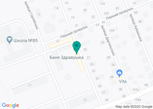 Баня «Здравушка» на карте