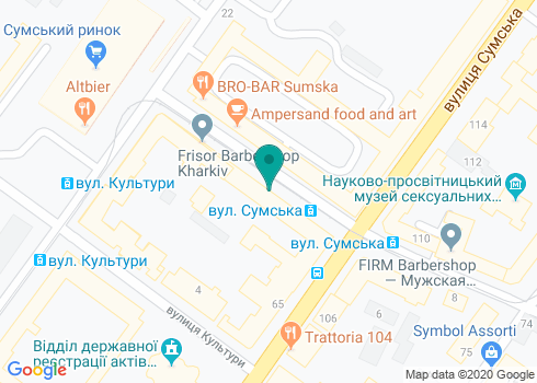 Аптека «Здоров'я» на Сумской на карте