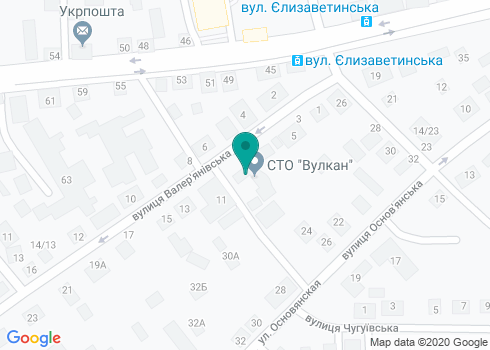 Станция технического обслуживания «Вулкан» на карте
