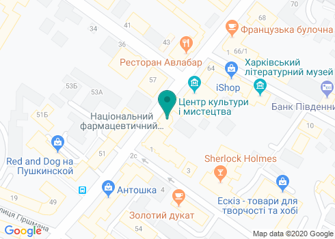 Банк «Михайловский», Харьковское отделение № 1 на карте Банк «Михайловский», Харьковское отделение № 1 на карте
