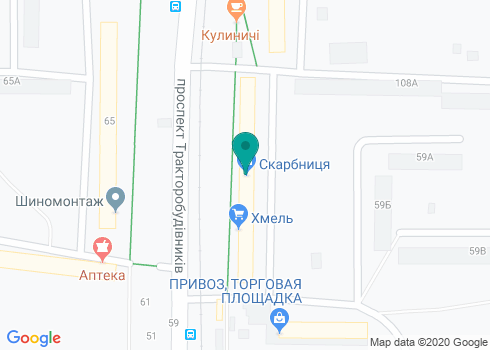 Ювелирный ломбард «Скарбниця» на Салтовке на карте