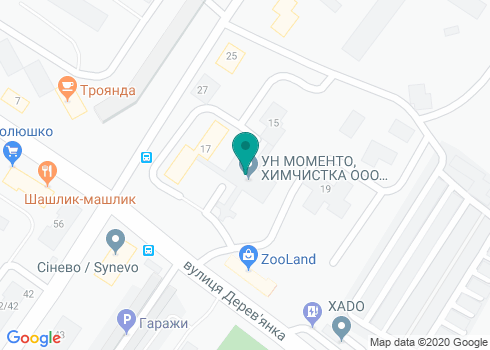 Химчистка на Деревянко на карте Химчистка на Деревянко на карте