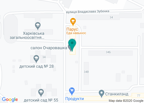 Очаровашка, салон красоты на карте Очаровашка, салон красоты на карте