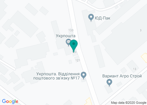 Почтовое отделение связи № 17 (Индекс 61017) на карте Почтовое отделение связи № 17 (Индекс 61017) на карте