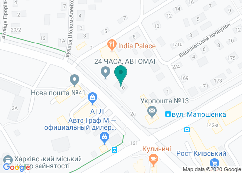 Автомагазин «24 часа» на карте