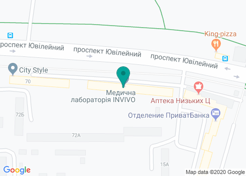 Медицинская лаборатория «Invivo», пункт забора материала на Салтовке на карте