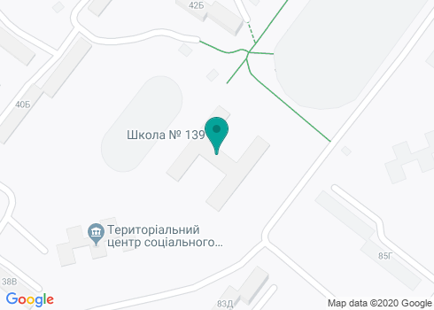 Общеобразовательная школа I - III ступеней № 139 на карте Общеобразовательная школа I - III ступеней № 139 на карте