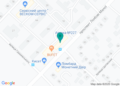 Аптека № 227 на карте Аптека № 227 на карте