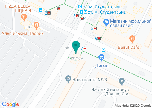 Частный нотариус Безуглая Светлана Александровна на карте
