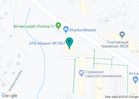 Магазин № 1007 «АТБ-Маркет» на карте Магазин № 1007 «АТБ-Маркет» на карте