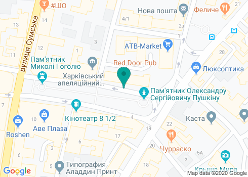Харьковская Научная Медицинская Библиотека на карте Харьковская Научная Медицинская Библиотека на карте